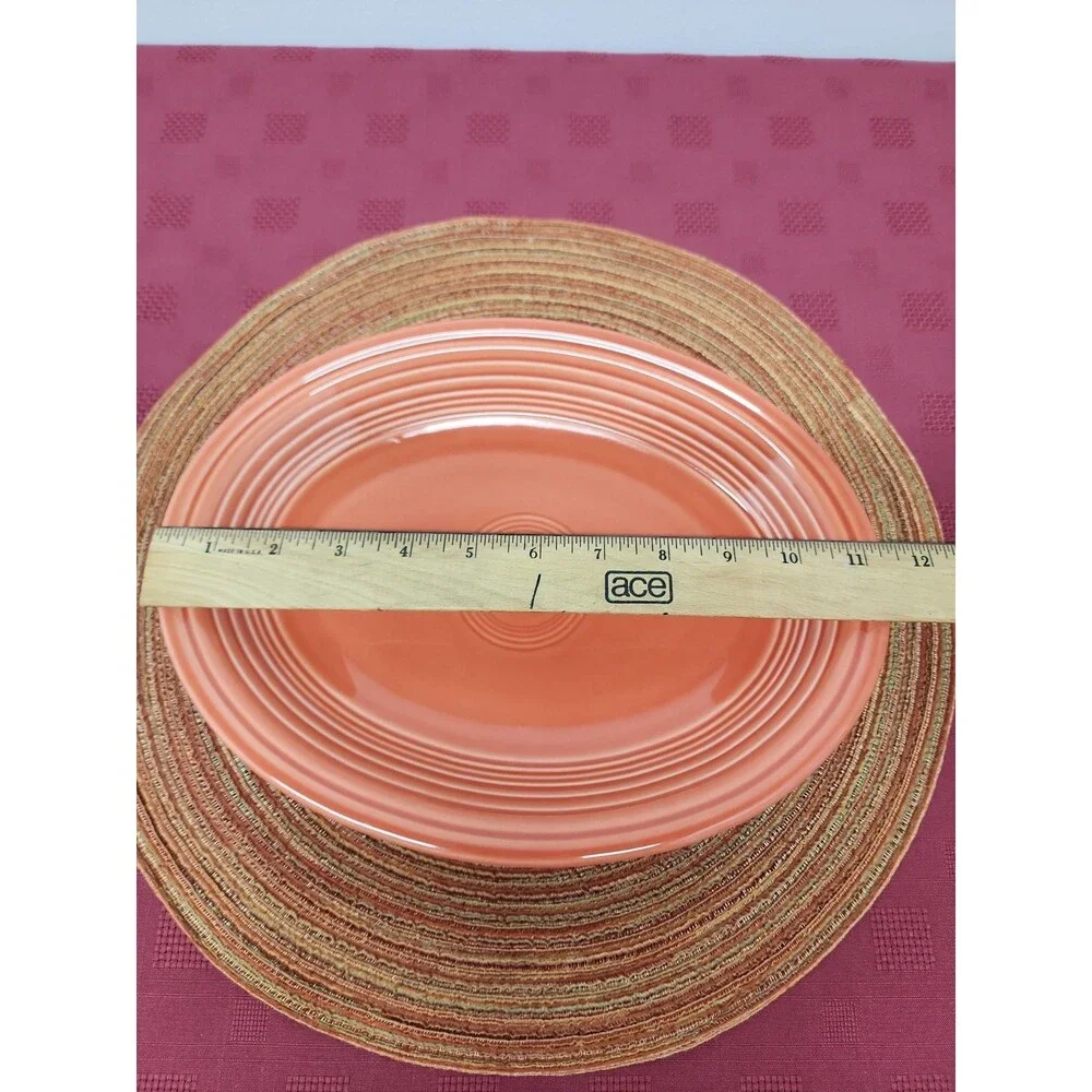 Fiesta Persimmon 11 5/8 Oval Serving Platter Retired Laughlin Made The USA EUC